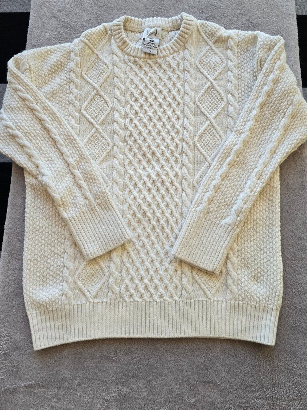 KERSH WOOL Marino blend sweater knit womans large